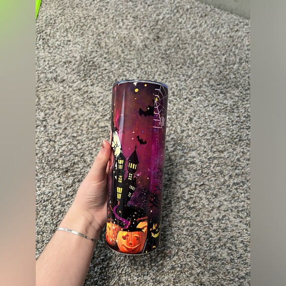 Chucky and bride 20oz stainless steel tumbler Chucky cup with lid and straw - Picture 3 of 4